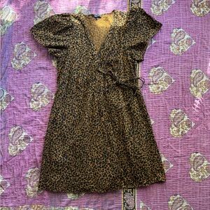 Madewell Brown Leopard Print Dress